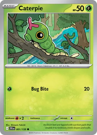 001/159 JTG-ENG Journey Together Caterpie Common
