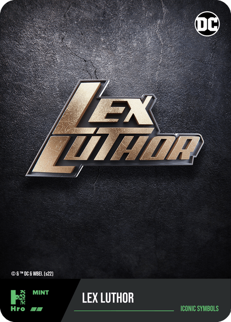 Lex Luthor ICONIC SYMBOLS HRO Chapter 2 BLACK ADAM Physical & Digital Uncommon