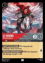 133/204 Disney Lorcana Archazia’s Island Li Shang - Newly Promoted Uncommon