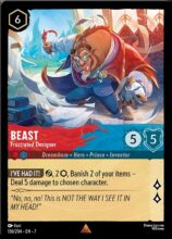 136/204 Disney Lorcana Archazia’s Island Beast - Frustrated Designer Rare