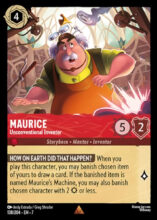 138/204 Disney Lorcana Archazia’s Island Maurice - Unconventional Inventor Rare