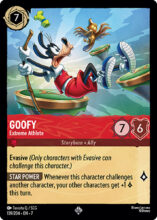 139/204 Disney Lorcana Archazia’s Island Goofy - Extreme Athlete Super Rare