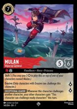 141/204 Disney Lorcana Archazia’s Island Mulan - Imperial General Super Rare