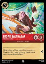146/204 Disney Lorcana Archazia’s Island Edgar Balthazar - Ambitious Butler Common