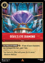 152/204 Disney Lorcana Archazia’s Island Devil's Eye Diamond Rare