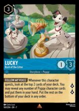 160/204 Disney Lorcana Archazia’s Island Lucky - Runt of the Litter Rare