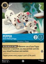 167/204 Disney Lorcana Archazia’s Island Pepper - Quick-Thinking Puppy Common