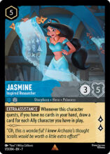 173/204 Disney Lorcana Archazia’s Island Jasmine - Inspired Researcher Rare