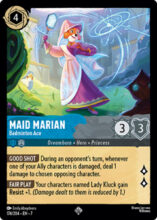 176/204 Disney Lorcana Archazia’s Island Maid Marian - Badminton Ace Super Rare