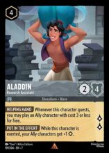 197/204 Disney Lorcana Archazia’s Island Aladdin - Research Assistant Rare