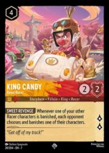 20/204 Disney Lorcana Archazia’s Island King Candy - Royal Racer Super Rare