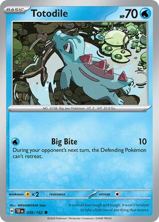 039/162 Totodile Pokemon Temporal Forces Common