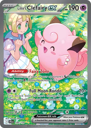 184/159 JTG-ENG Journey Together Lillie's Clefairy ex Special Illustration Rare
