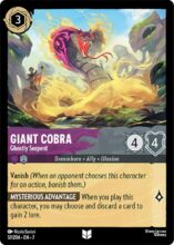 57/204 Disney Lorcana Archazia’s Island Giant Cobra - Ghostly Serpent Uncommon