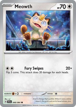 048/064 Shrouded Fable Meowth Common