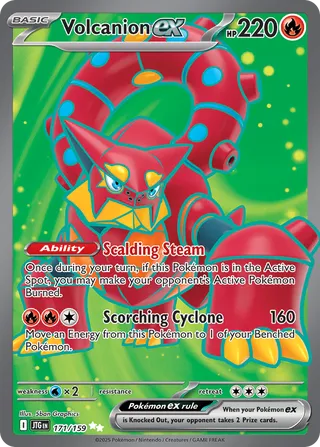 171/159 JTG-ENG Journey Together Volcanion ex Ultra Rare