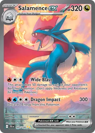 187/159 JTG-ENG Journey Together Salamence ex Special Illustration Rare