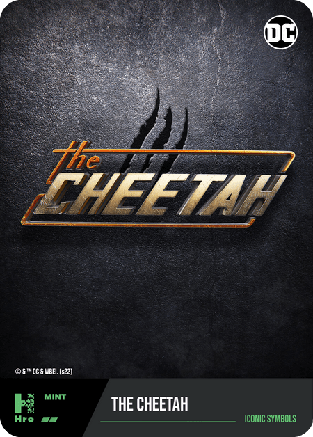 The Cheetah ICONIC SYMBOLS HRO Chapter 2 BLACK ADAM Physical & Digital Uncommon