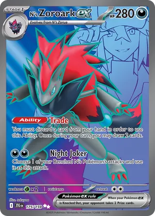 175/159 JTG-ENG Journey Together N's Zoroark ex Ultra Rare