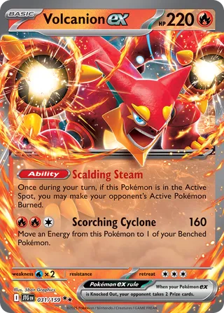 031/159 JTG-ENG Journey Together Volcanion ex Double Rare