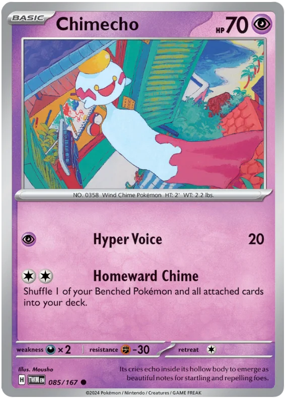 085/167 Chimecho Twilight Masquerade Common REVERSE HOLO