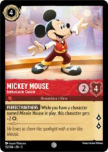 112/204 Mickey Mouse - Enthusiastic Dancer Lorcana Shimmering Skies Common