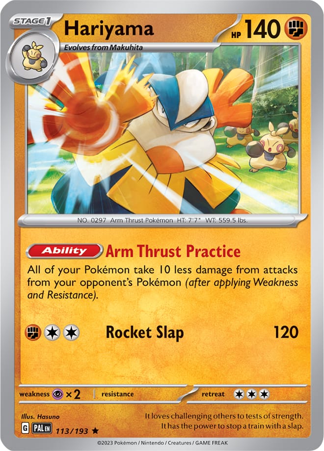 Hariyama 113/193 Rare Holo-Reverse Holo