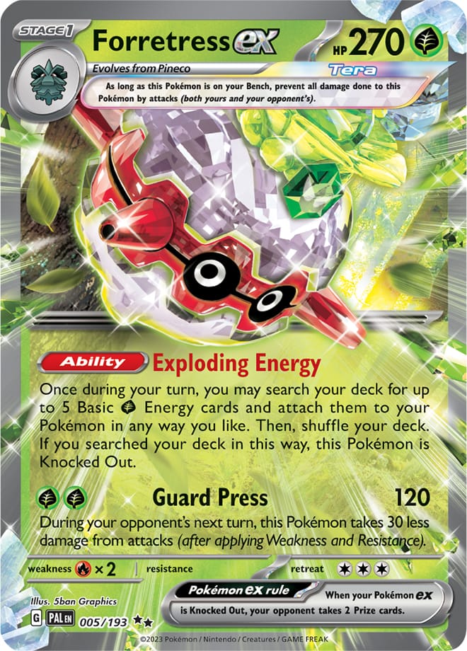 Forretress ex - 005/193 Double Rare / Half Art