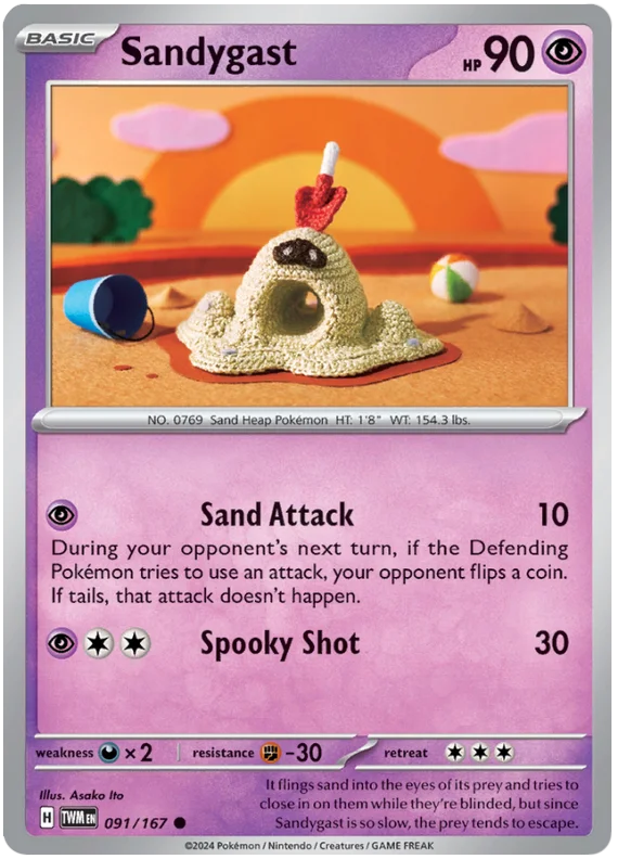 091/167 Sandygast Twilight Masquerade Common REVERSE HOLO