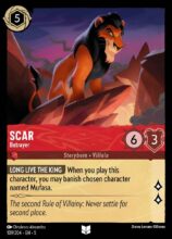 109/204 Scar – Betrayer Lorcana Shimmering Skies Uncommon