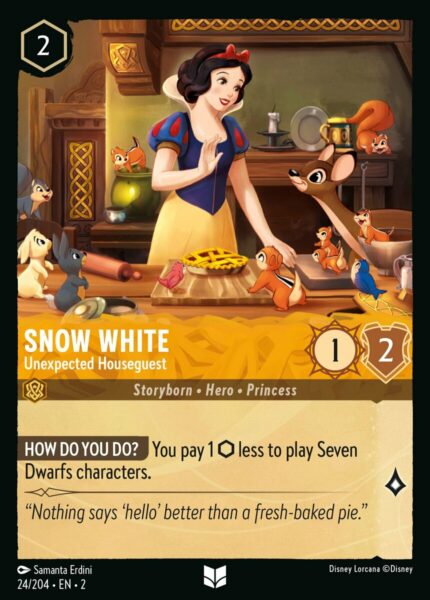 024/204 Snow White - Unexpected Houseguest Disney Lorcana Rise of the Floodborn Uncommon