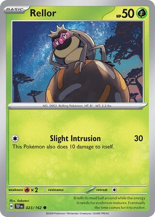 023/162 Rellor Pokemon Temporal Forces Uncommon