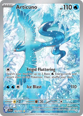 161/159 JTG-ENG Journey Together Articuno Illustration Rare