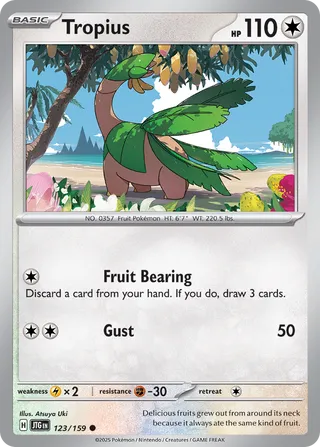 123/159 JTG-ENG Journey Together Tropius Common