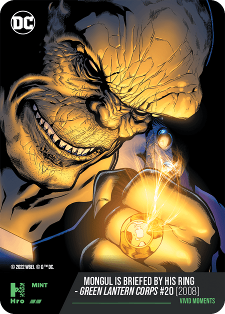A1 - A46680DC UNLOCK THE MULTIVERSE - CHAPTER 1 ICONIC PHRASES Mongul Is Briefed By His Ring - Green Lantern Corps #20 (2008) Uncommon