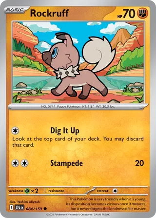 084/159159 JTG-ENG Journey Together Rockruff Common