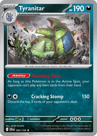 095/159159 JTG-ENG Journey Together Tyranitar Rare