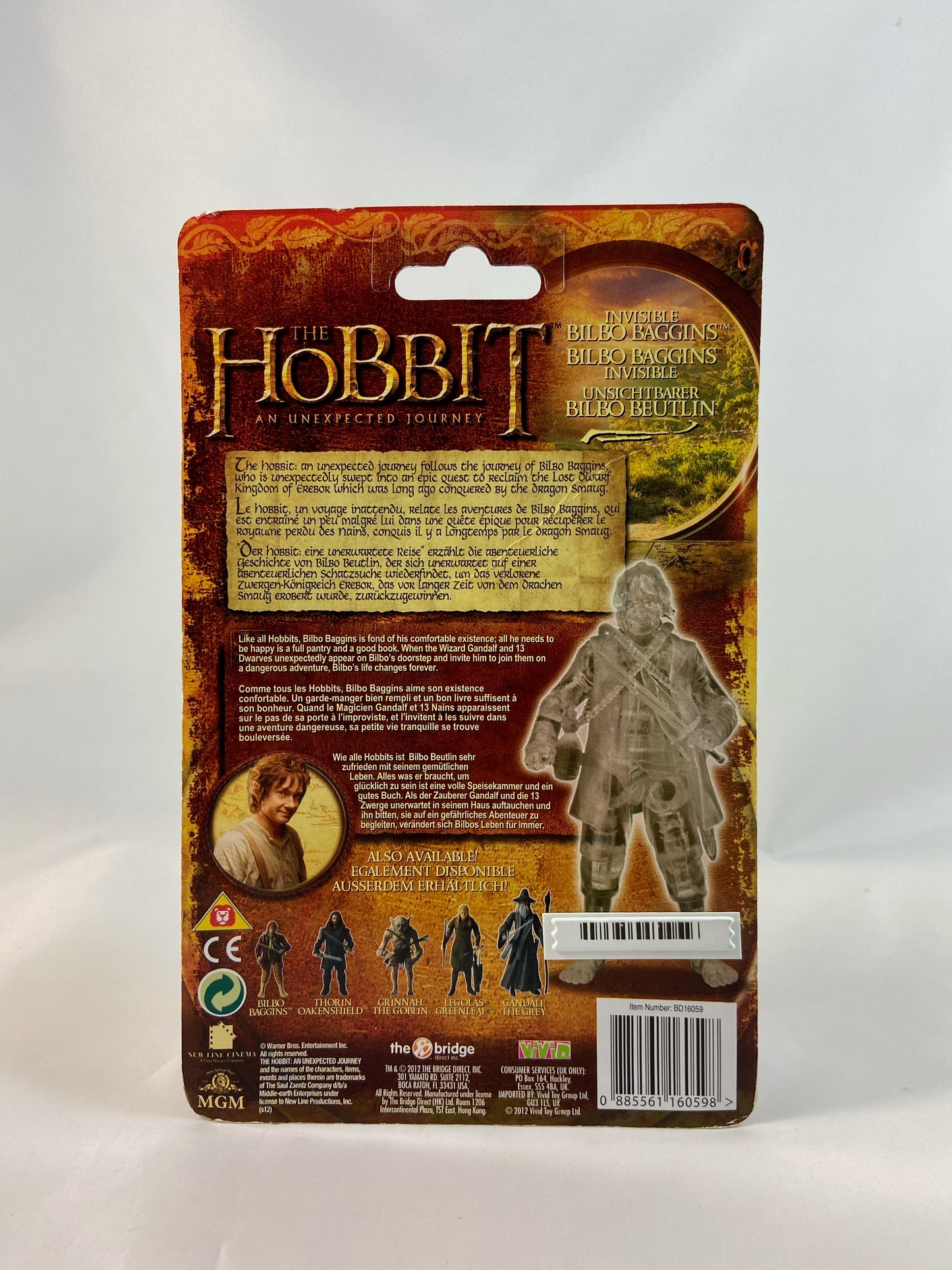 Toy Biz The Hobbit: Invisible Bilbo Baggins Figure - Action Figure