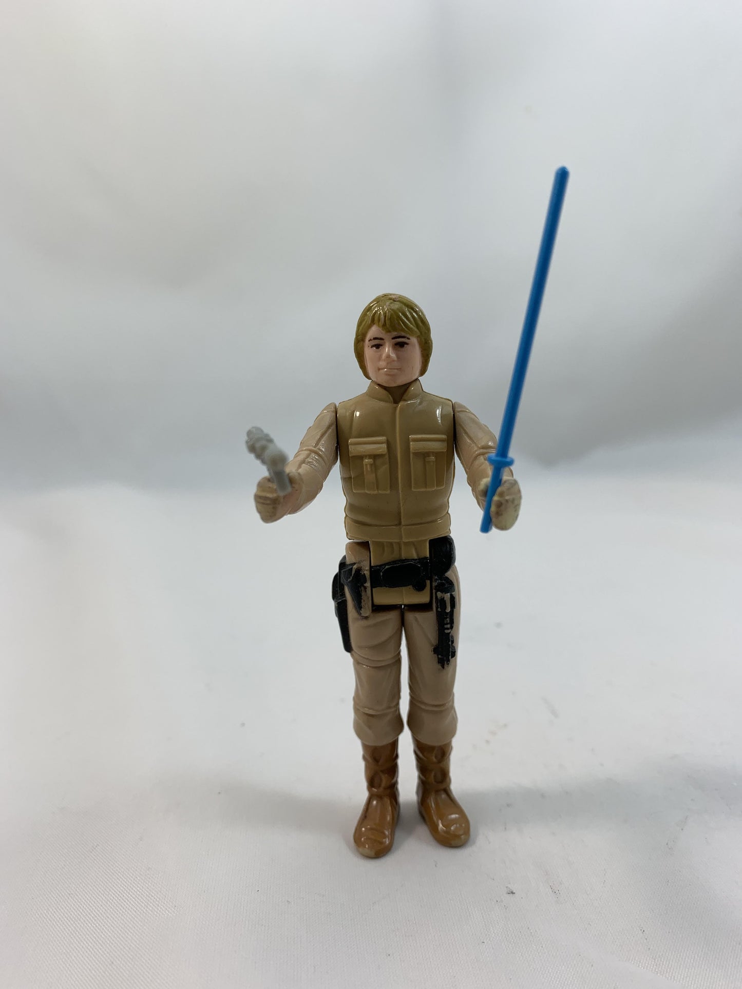 Vintage Star Wars Luke Skywalker Bespin Figure Brown Hair Variant No COO Complete Repro Weapons - Loose