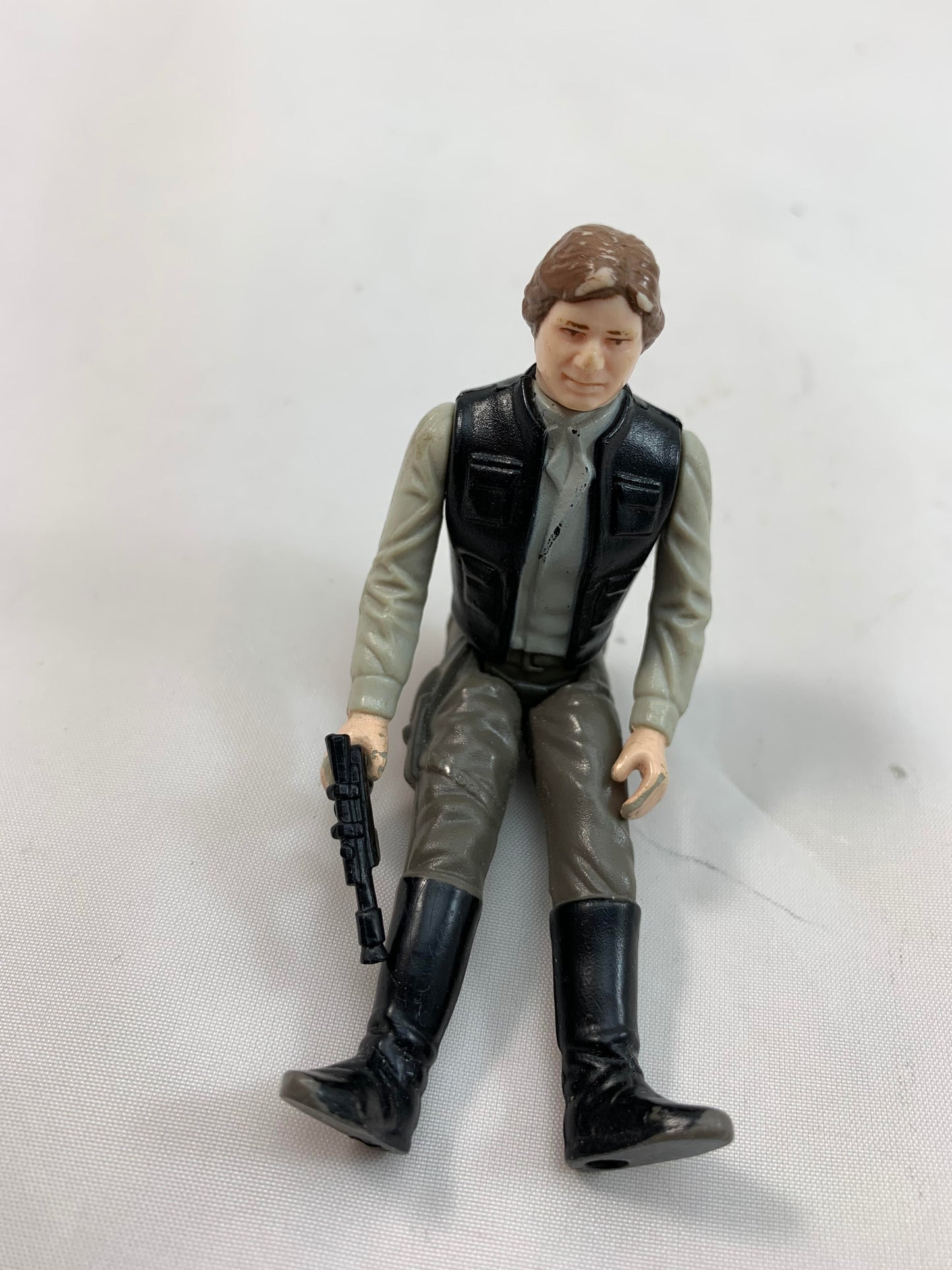 Kenner Vintage Star Wars: ROTJ Return of the Jedi Han Solo Endor Figure & Repro Weapon COO LFL 1984 - Loose