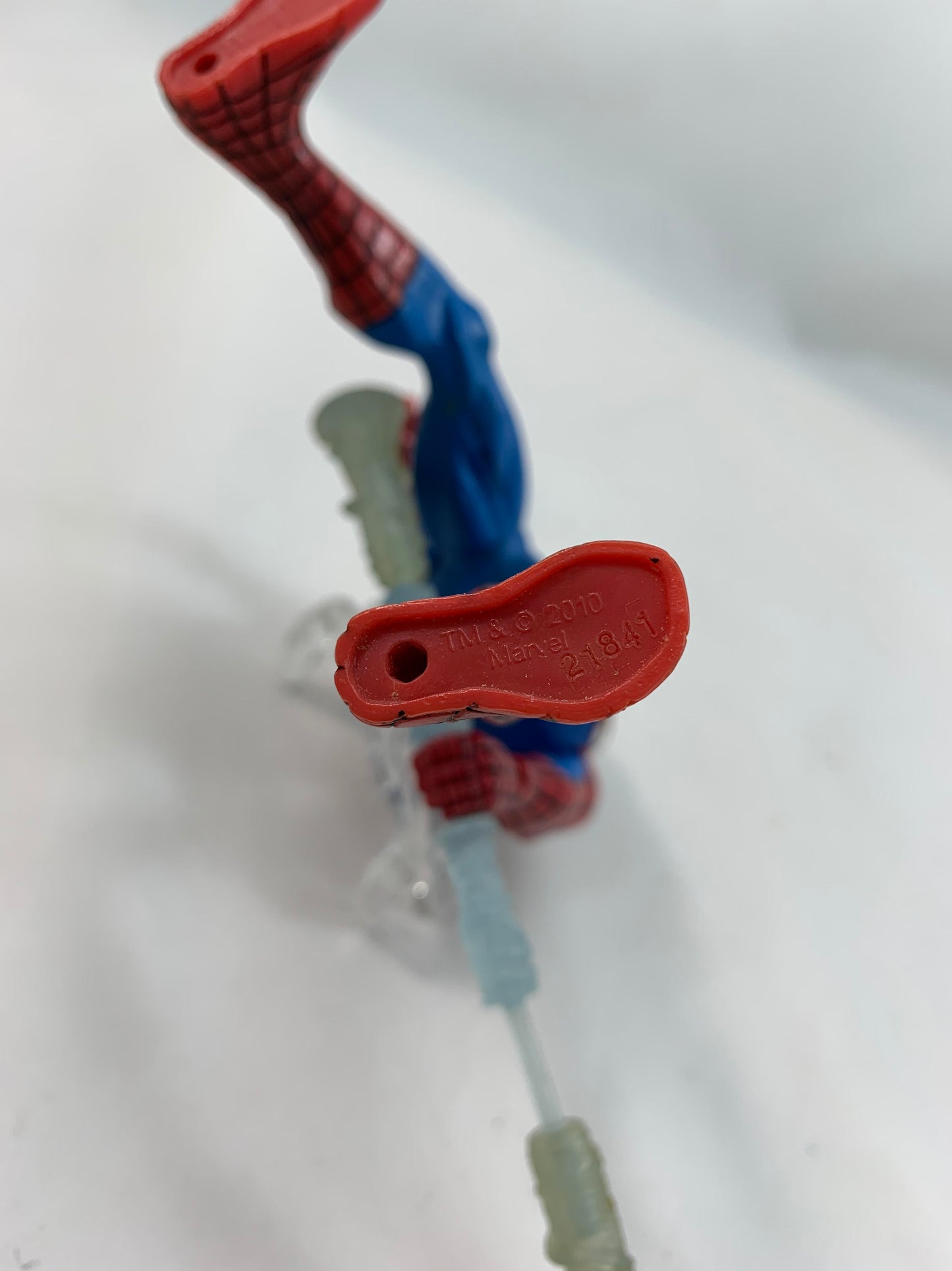 HASBRO MARVEL SPIDERMAN WEB BATTLERS 2010 with spinning weapon. - Loose