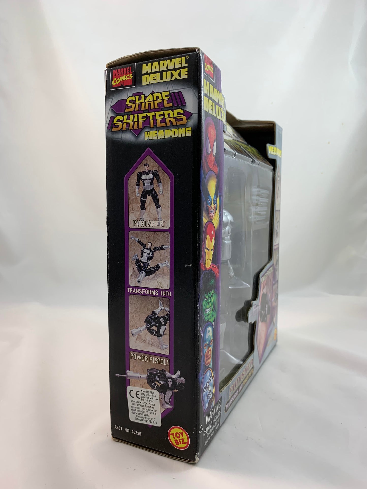 Toy Biz MIB Marvel deluxe action figure Punisher Shape Shifter, Transforms into a gun 1999 - MIB