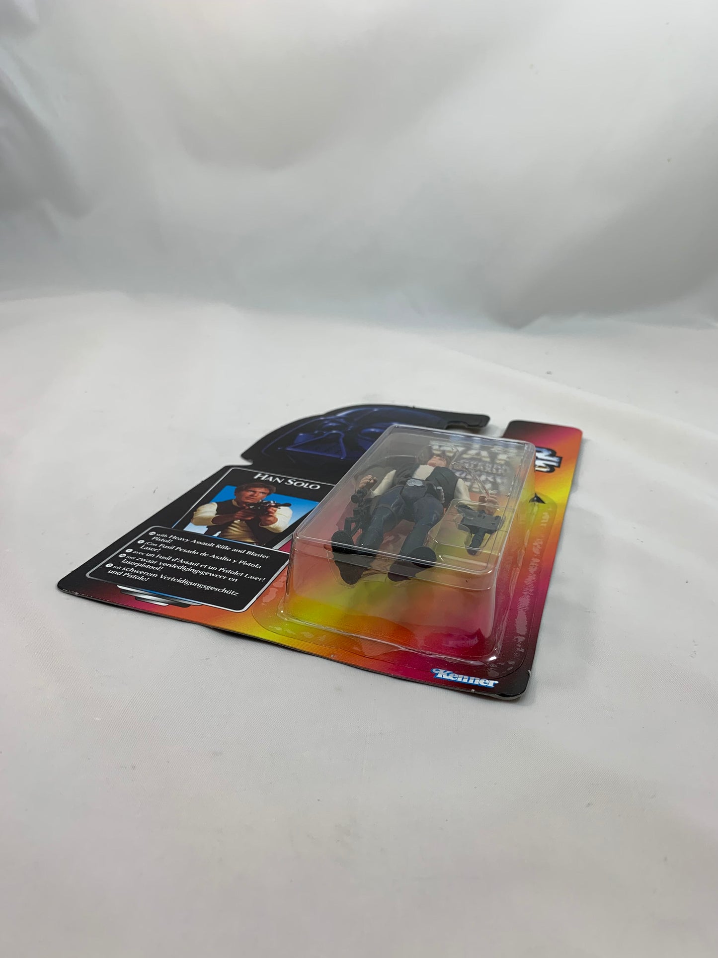 Kenner Hasbro Red Card Tri Logo Star Wars Power Of The Force 2 Hans Solo 1995 - MOC