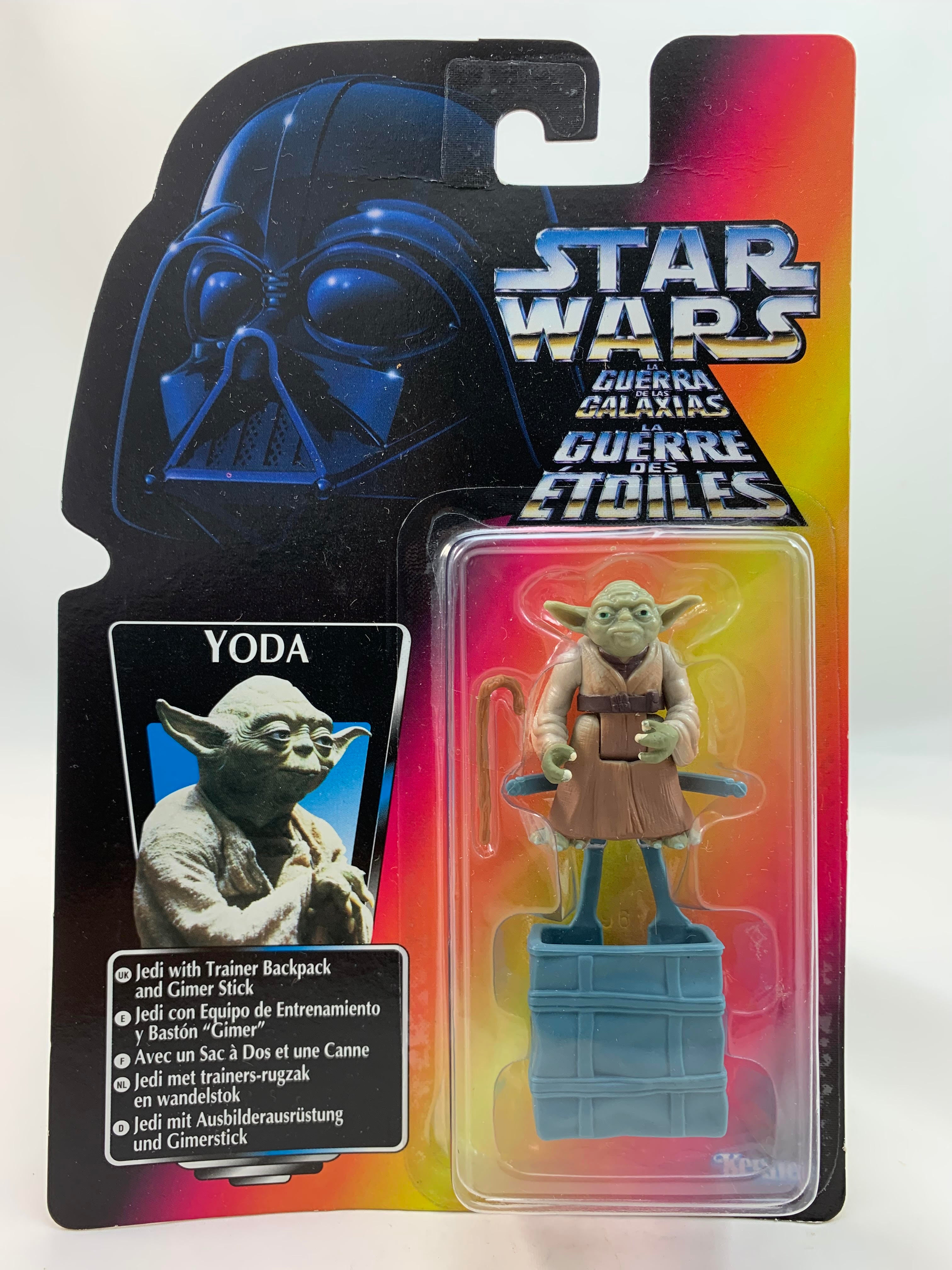 Kenner Hasbro Red Card Star Wars Tri Logo POTF2 Power Of The Force 2 Yoda