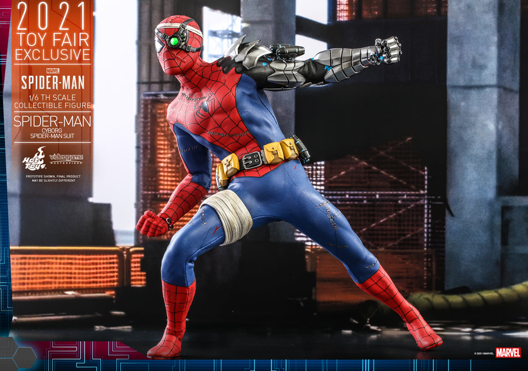 Spider-Man figurine Videogame Masterpiece 1/6 Cyborg Spider-Man