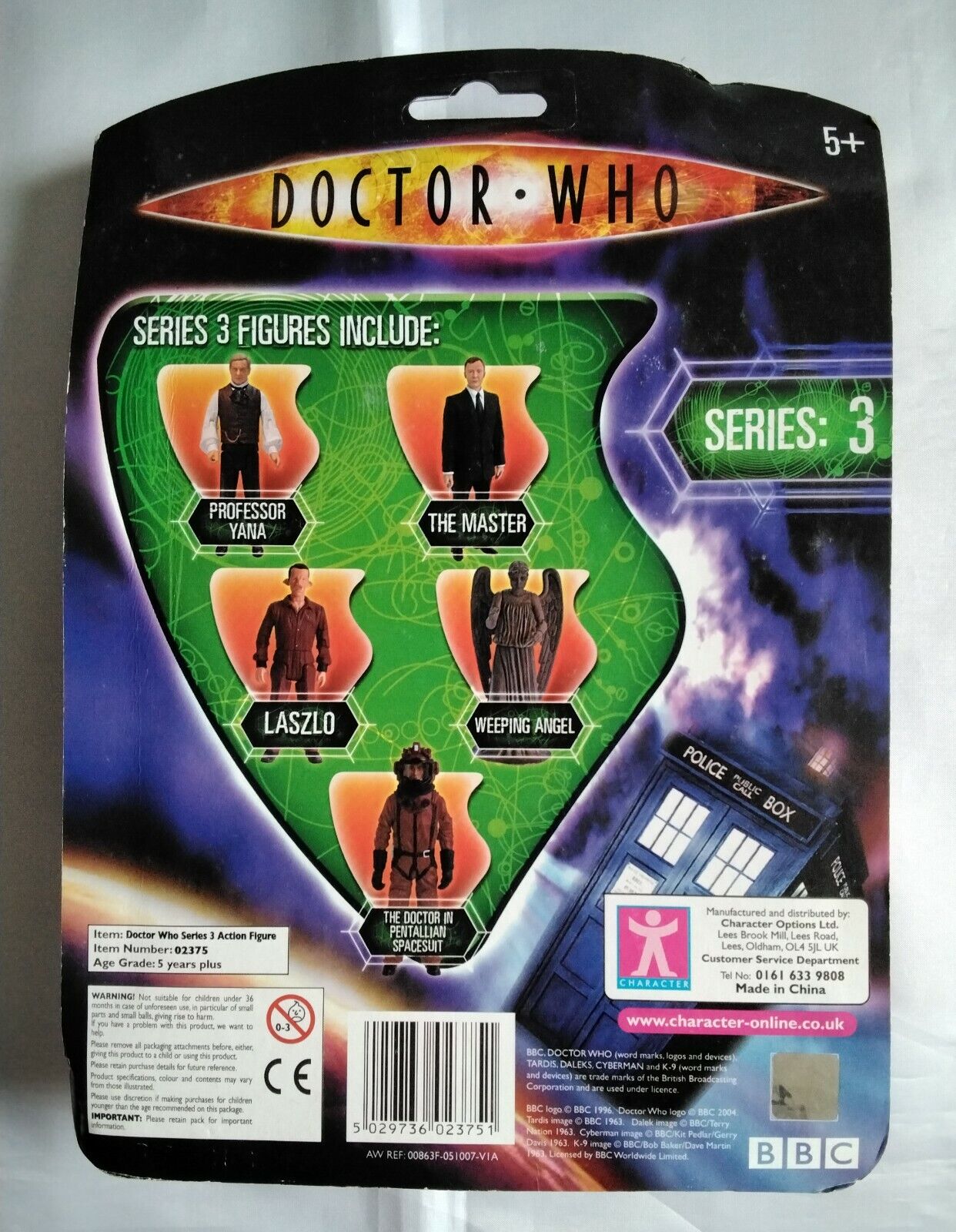 Character Options Doctor Dr. Who Series 3 - Scarecrow (Blue Scarf) Action Figure 2006 -
