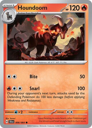 008/064 Shrouded Fable Houndoom Common