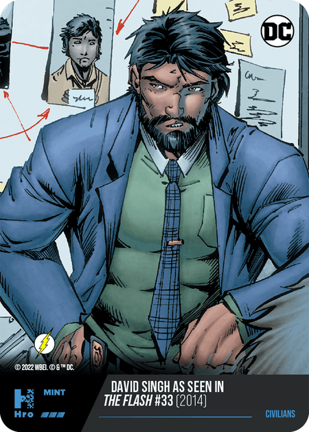 A1 - A34377DC UNLOCK THE MULTIVERSE - CHAPTER 1 CIVILIANS David Singh as seen in The Flash #33 (2014) Superior