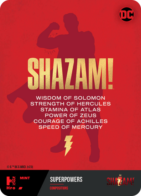 A1- A188535 CHAPTER 3 - 'SHAZAM! FURY OF THE GODS' LIMITED EDITION  SUPERpowers Common