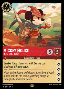 Mickey Mouse - Brave Little Tailor Disney Lorcana First Chapter Legendary 115/204
